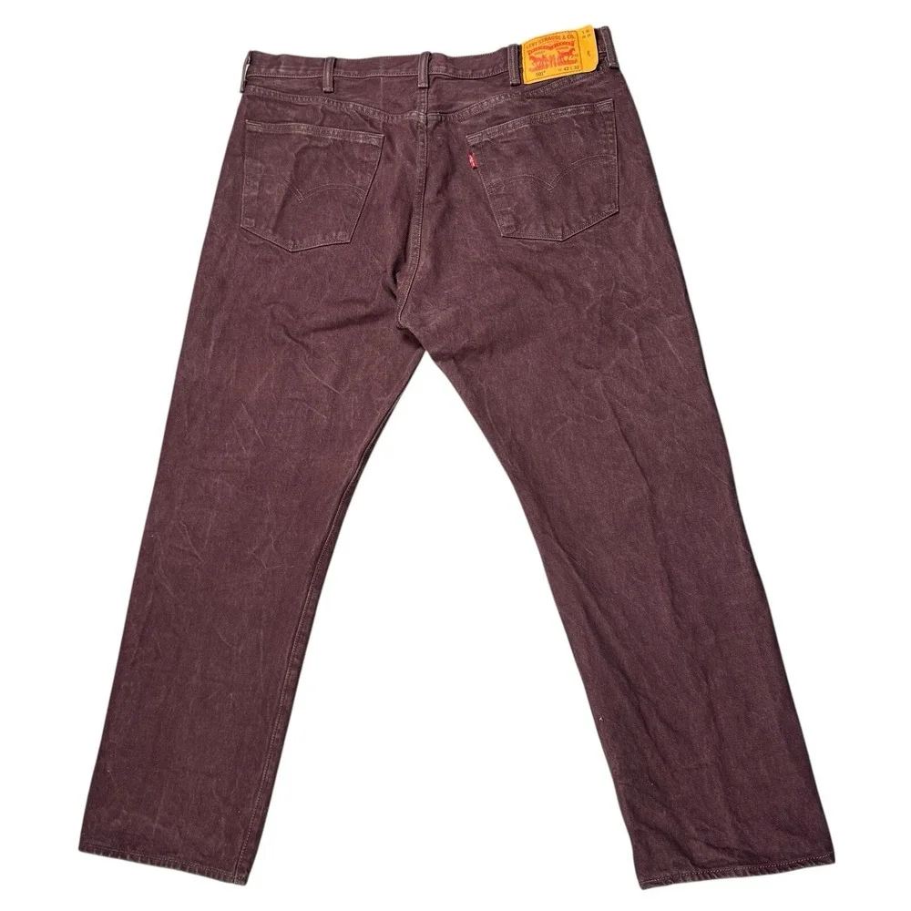 Levis 501xx Jeans Mens 40x30 White Oak Cone Denim Straight Button Fly‎